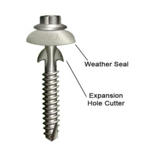 65mm CLEARFIX Screw & Grey Dome Seal