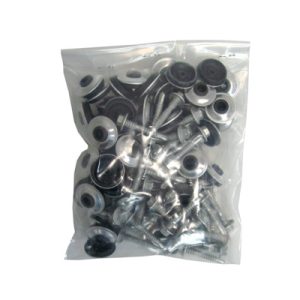 Lexan Thermoclear 25mm Bonded Washer & 35mm Tek Screw - Steel (50)