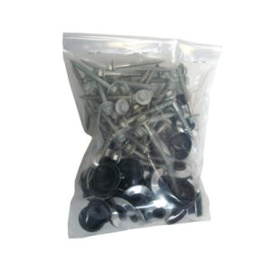 Lexan Thermoclear 25mm Bonded Washer & T17 50mm Screw - Timber (50)